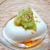 豆腐のおろしキュウリ胡麻油中華風